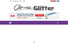Tablet Screenshot of glassesandglitter.com